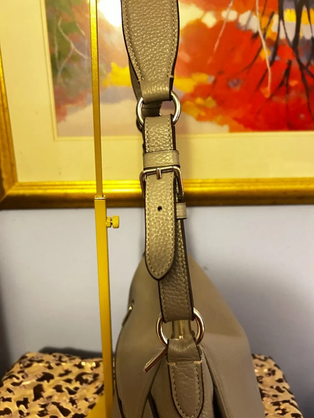 Coach Madison Pebble Leather Shoulder Bag – Light Blue – Silvertone Hardware